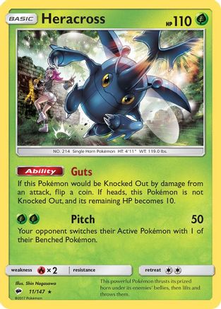 Heracross (11/147) - SM  Burning Shadows  - Rare