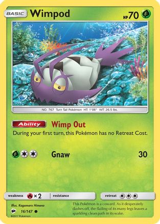 Wimpod 16/147 - Burning Shadows Reverse Holofoil