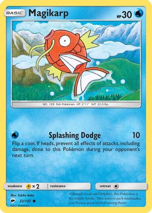 Magikarp (32/147) - SM  Burning Shadows Reverse Holofoil - Common