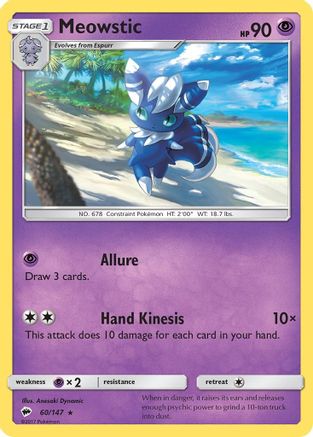 Meowstic 60/147 - Burning Shadows Reverse Holofoil