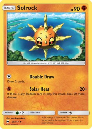 Solrock 69/147 - Burning Shadows Reverse Holofoil