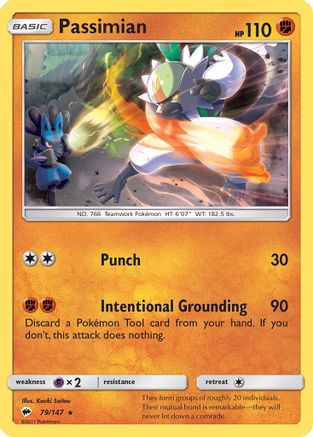 Passimian (79/147) - SM  Burning Shadows Reverse Holofoil - Rare