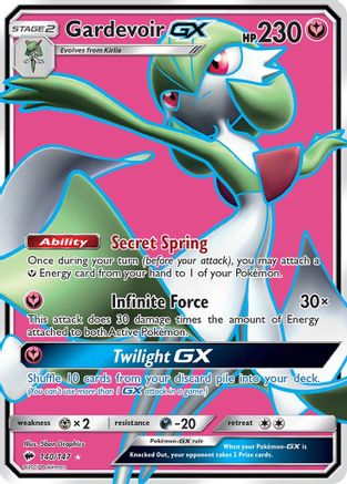 Gardevoir GX (Full Art) 140/147 - SM  Burning Shadows Holofoil - Ultra Rare
