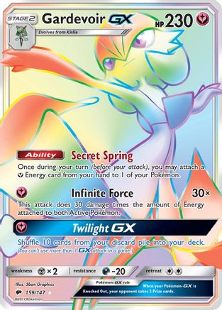 Gardevoir GX (Secret) - 159/147 - SM  Burning Shadows Holofoil