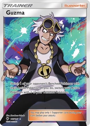 Guzma (Full Art) (143/147) - SM  Burning Shadows Holofoil - Ultra Rare