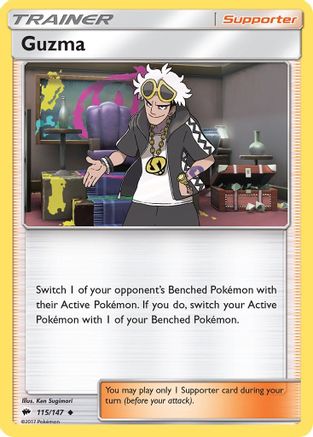 Guzma 115/147 - Burning Shadows Reverse Holofoil