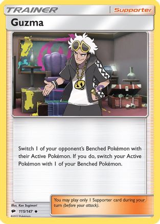 Guzma (115/147) - SM  Burning Shadows  - Uncommon