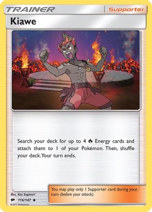 Kiawe (116/147) - SM  Burning Shadows Reverse Holofoil - Uncommon