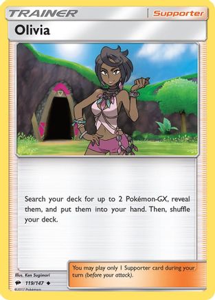 Olivia 119/147 - Burning Shadows Reverse Holofoil