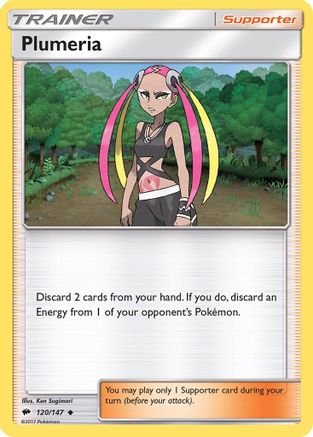 Plumeria 120/147 - Burning Shadows Reverse Holofoil