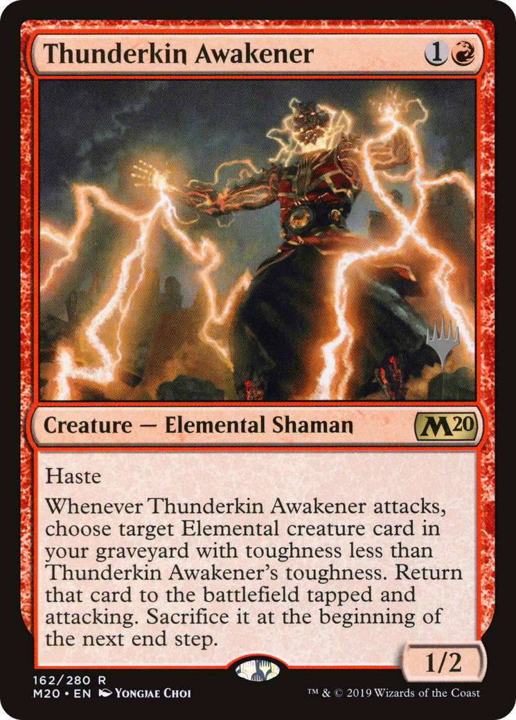 Thunderkin Awakener (PPM20-162P) - Core Set 2020 Promos (Promo Pack) Foil