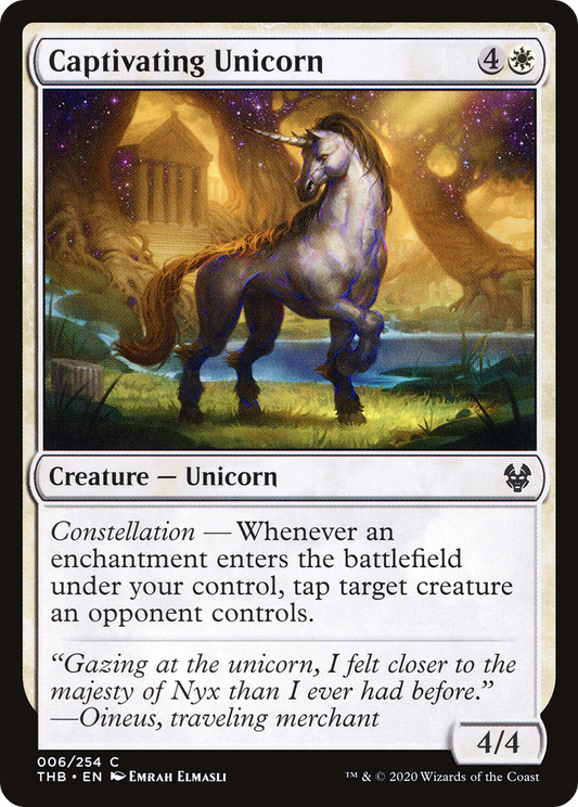 Captivating Unicorn (THB-006) - Theros Beyond Death Foil