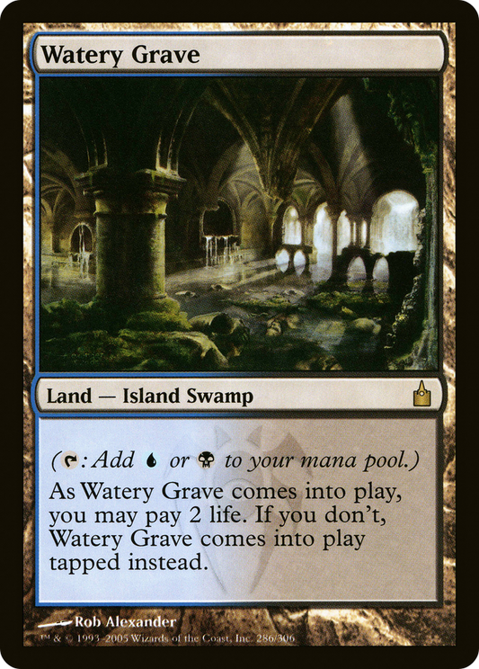 Watery Grave (RAV-286) - Ravnica: City of Guilds Foil