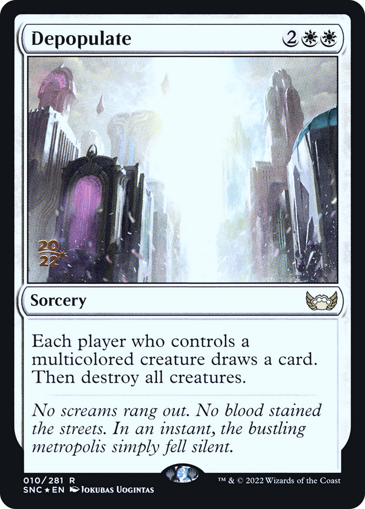 Depopulate (PSNC-10S) - Streets of New Capenna Promos Foil