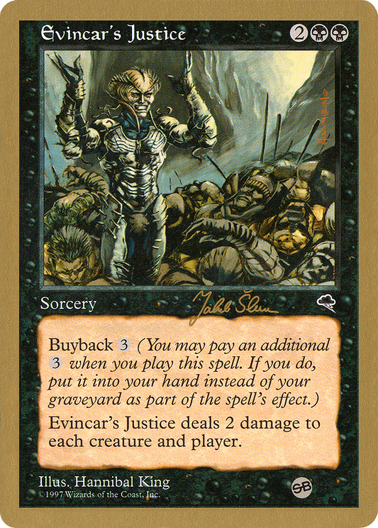 Evincar's Justice (WC99-JS134SB) - World Championship Decks 1999