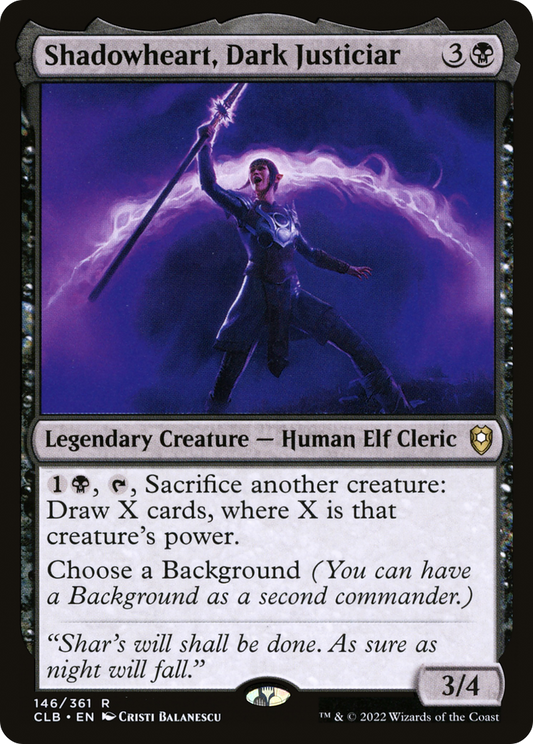 Shadowheart, Dark Justiciar (CLB-146) - Commander Legends: Battle for Baldur's Gate Foil