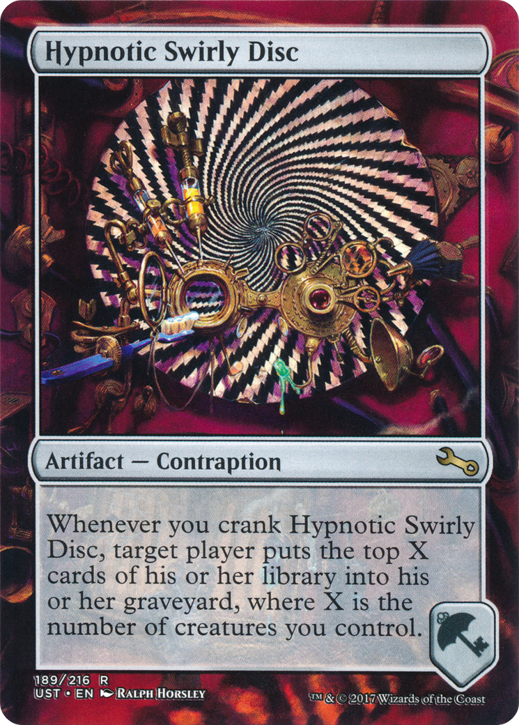 Hypnotic Swirly Disc  (Borderless)(UST-189) - Unstable Foil