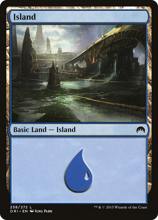 Island (ORI-258) - Magic Origins Foil