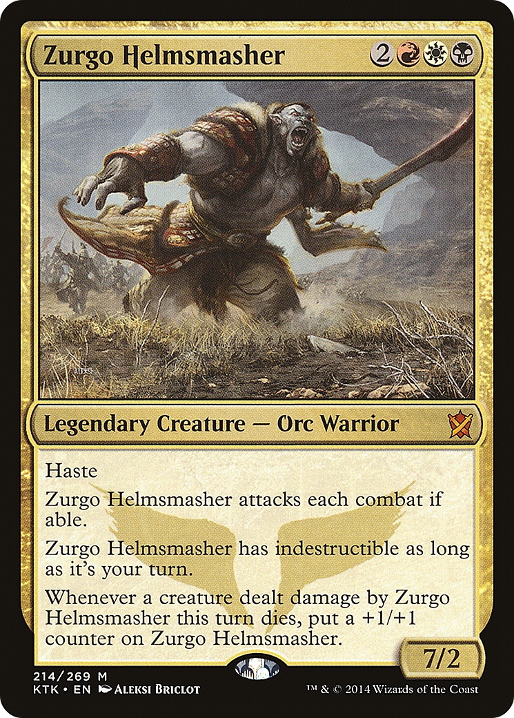 Zurgo Helmsmasher (KTK-214) - Khans of Tarkir