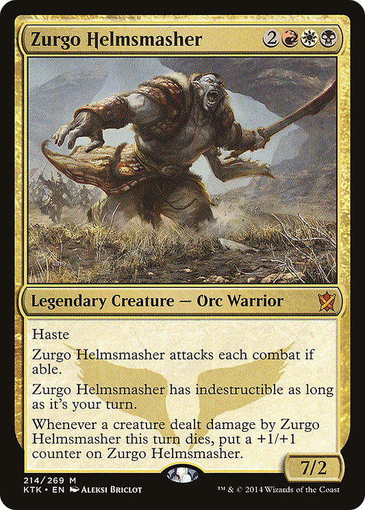 Zurgo Helmsmasher (KTK-214) - Khans of Tarkir