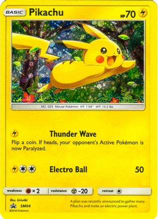 Pikachu - SM04 (General Mills) SM04 - Miscellaneous Cards & Products Holofoil