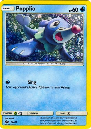Popplio (General Mills Promo) (SM03) - Miscellaneous Cards & Products Holofoil - Promo