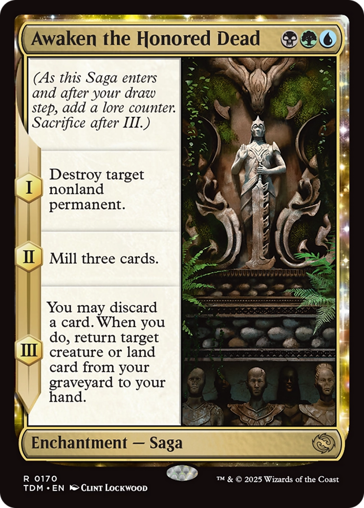Awaken the Honored Dead (TDM-170) - Tarkir: Dragonstorm Foil