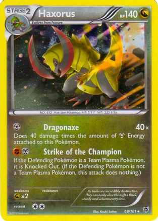 Haxorus 069/101 - Blister Exclusives Holofoil - Promo