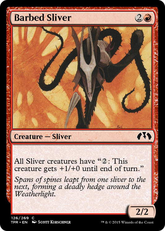 Barbed Sliver (TPR-126) - Tempest Remastered Foil