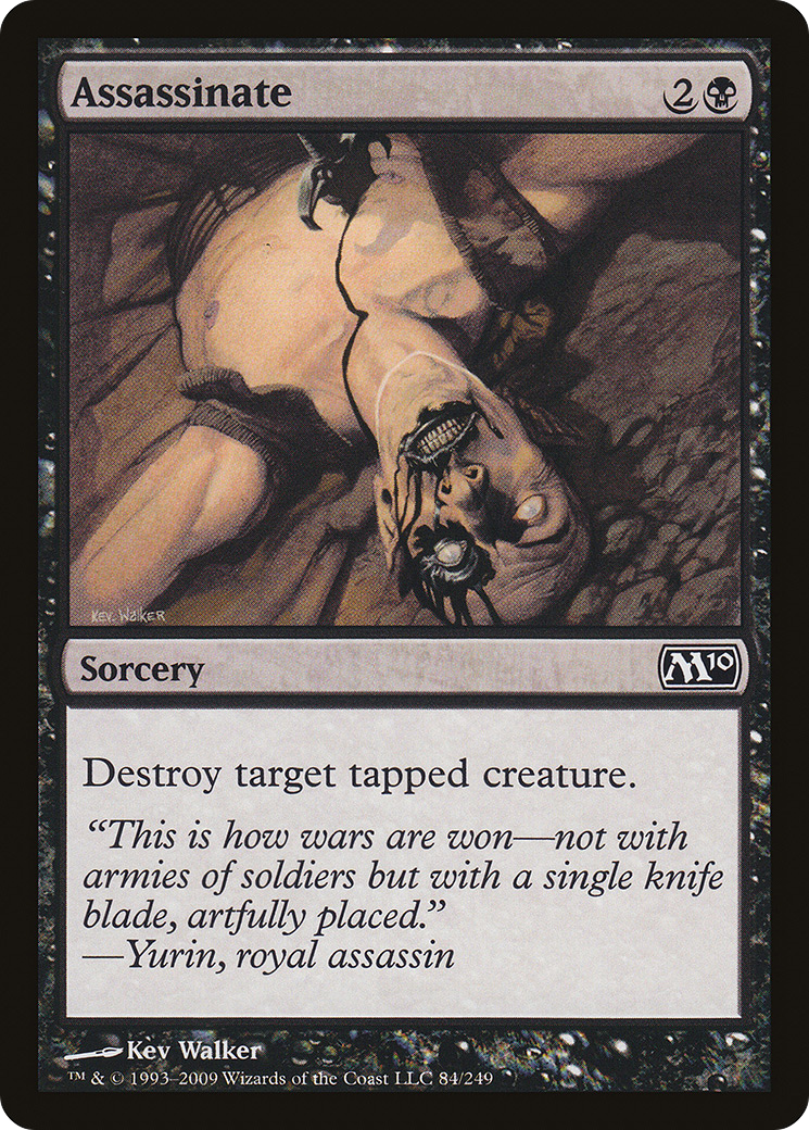 Assassinate (M10-084) - Magic 2010 Foil