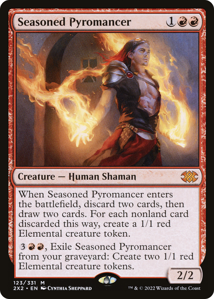 Seasoned Pyromancer  (2X2-123) - Double Masters 2022 Foil