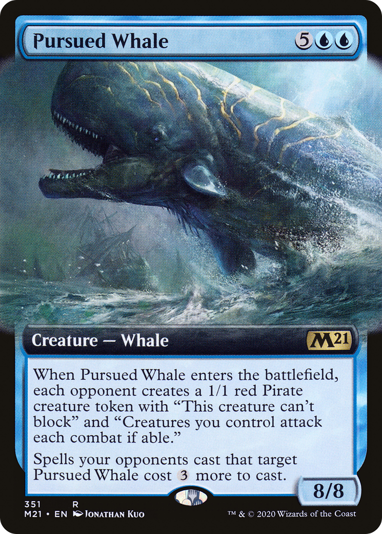 Pursued Whale (M21-351) - Core Set 2021: (Extended Art) Foil