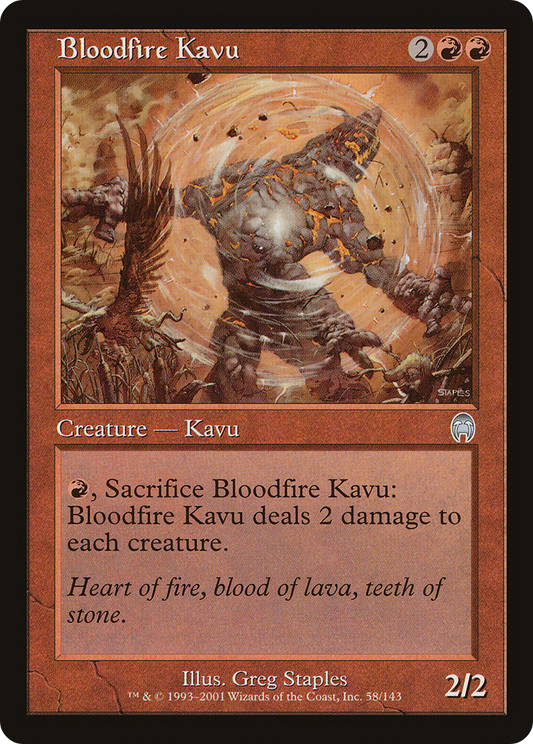 Bloodfire Kavu (APC-058) - Apocalypse Foil