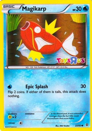 Magikarp - 22/83 (Toys R Us Promo) 22 - Miscellaneous Cards & Products Holofoil