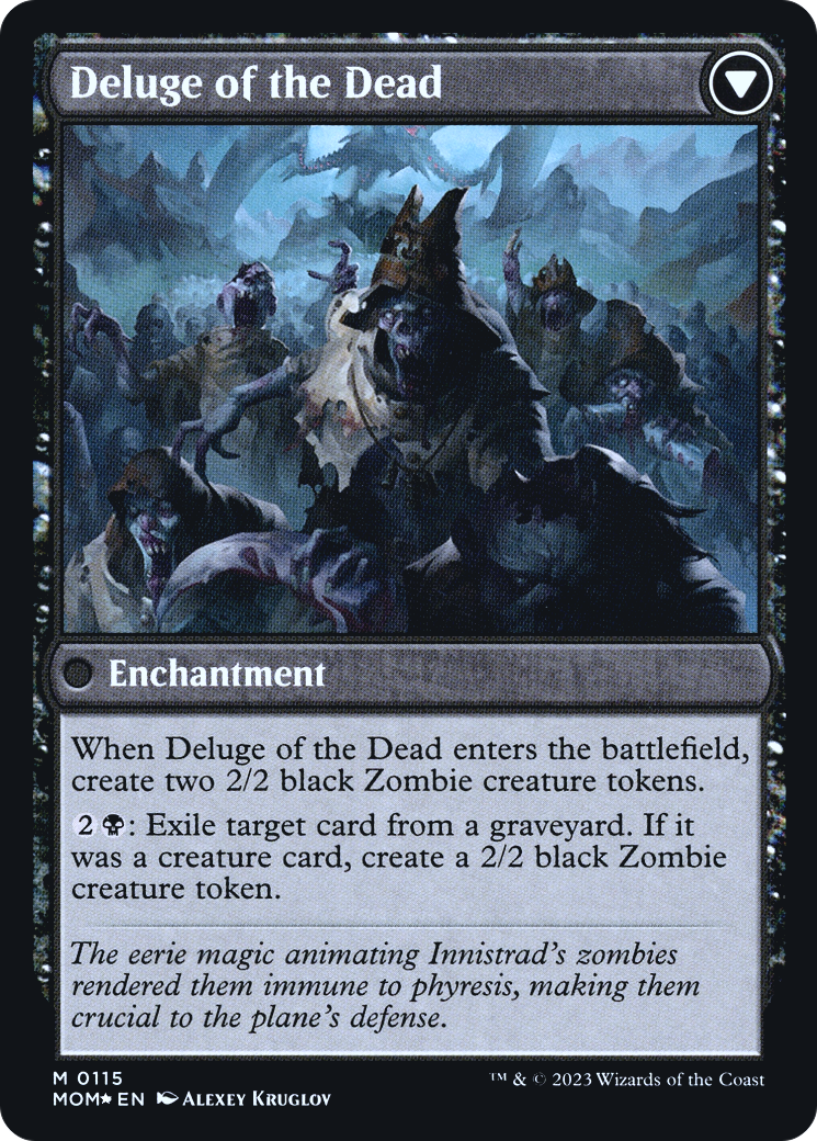 Invasion of Innistrad // Deluge of the Dead (PMOM-115S) - March of the Machine Promos Foil