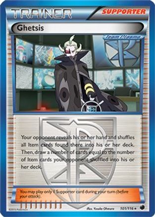 Ghetsis 101/116 - Deck Exclusives Normal - Rare