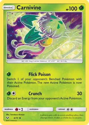 Carnivine (6/73) - Shining Legends  - Uncommon
