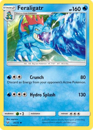 Feraligatr 020/73 - Shining Legends Normal - Uncommon