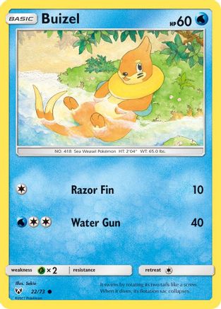 Buizel (22/73) - Shining Legends  - Common