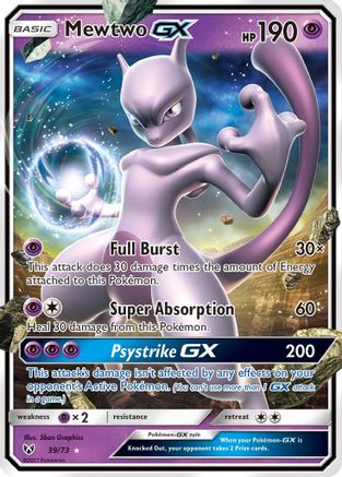 Mewtwo GX (39/73) - Shining Legends Holofoil - Ultra Rare