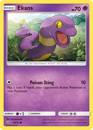 Ekans 036/73 - Shining Legends Normal - Common