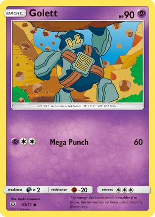 Golett (43/73) - Shining Legends  - Common