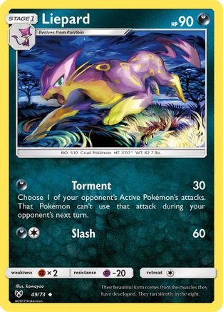 Liepard (49/73) - Shining Legends  - Uncommon