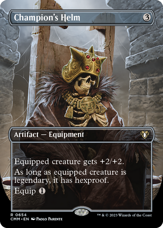Champion's Helm (Borderless) (CMM-654) - Commander Masters (Borderless)