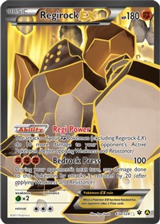 Regirock EX 43a/124 - Alternate Art Promos Holofoil - Promo