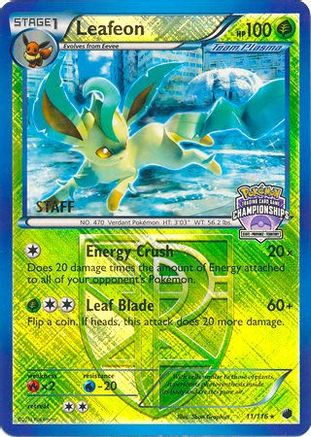 Leafeon (State Championships) [Staff] (11/116) - League & Championship Cards Reverse Holofoil - Promo