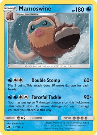 Mamoswine (21/111) - SM  Crimson Invasion  - Rare