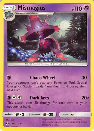 Mismagius (40/111) - SM  Crimson Invasion  - Rare