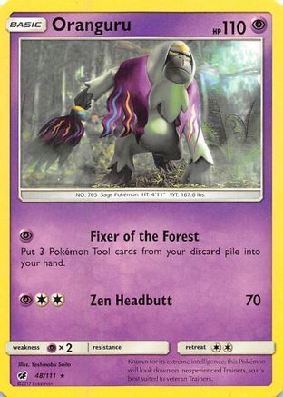 Oranguru (48/111) - SM  Crimson Invasion Reverse Holofoil - Rare