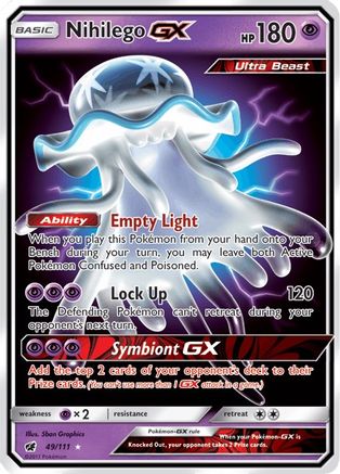 Nihilego GX (49/111) - SM  Crimson Invasion Holofoil - Ultra Rare